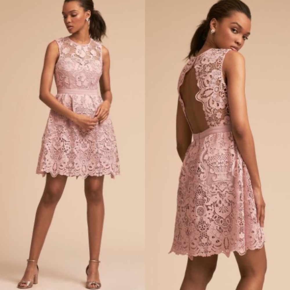 NWOT BHLDN Rosaline Lace Mauve Dress Size S